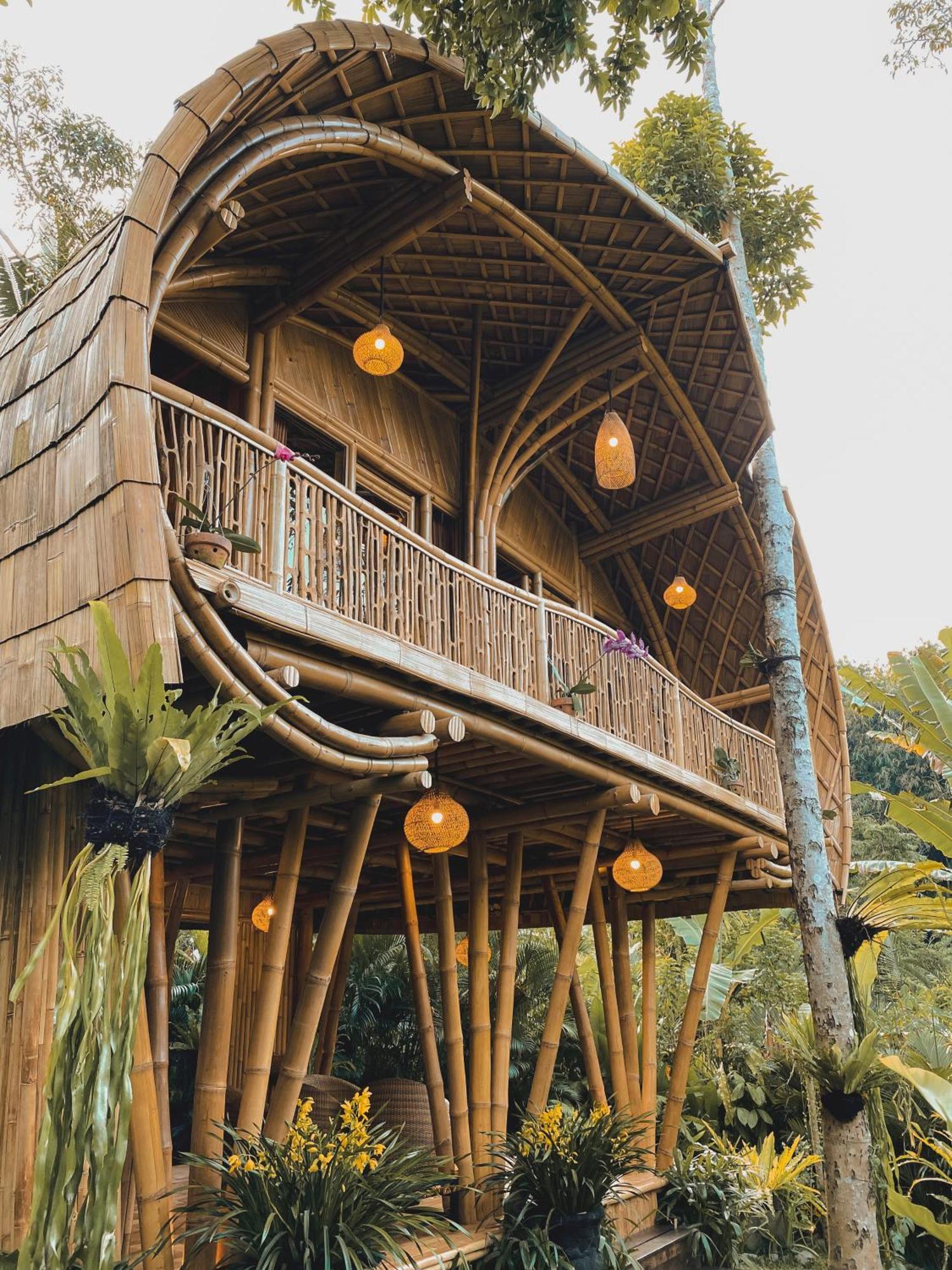 Alamvaya Bali Bamboo House Villa Sidemen  Kültér fotó