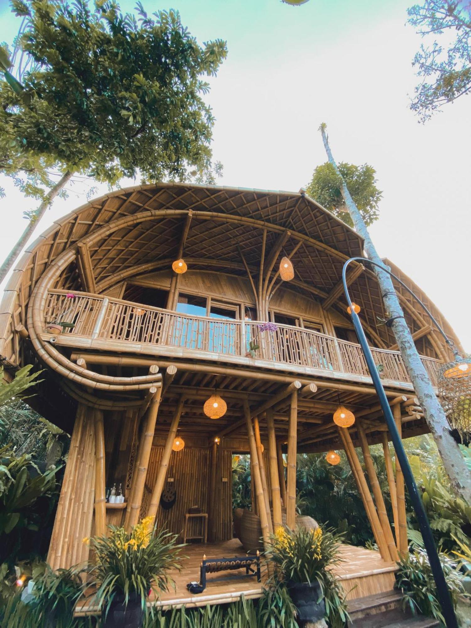 Alamvaya Bali Bamboo House Villa Sidemen  Kültér fotó