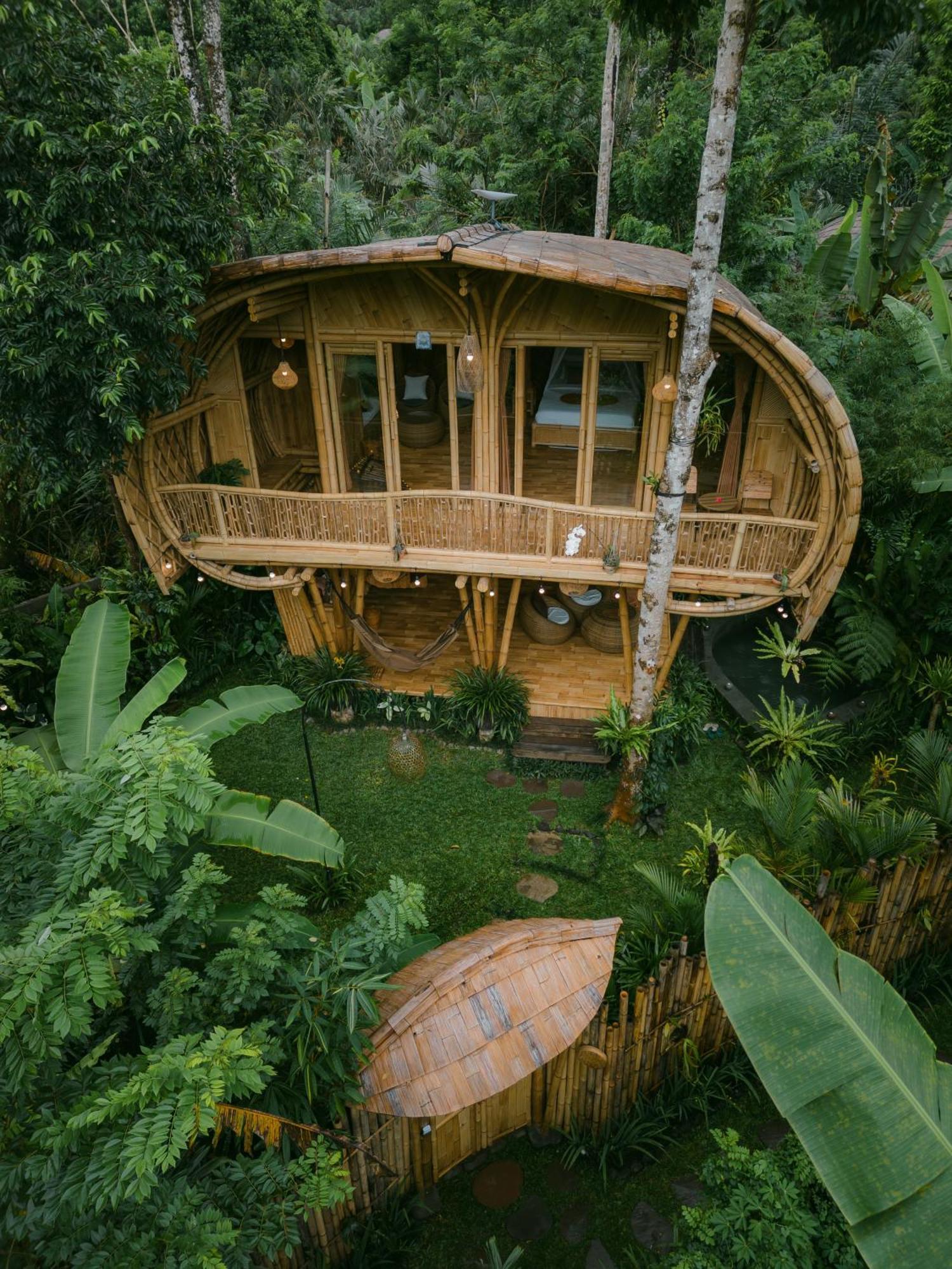 Alamvaya Bali Bamboo House Villa Sidemen  Kültér fotó