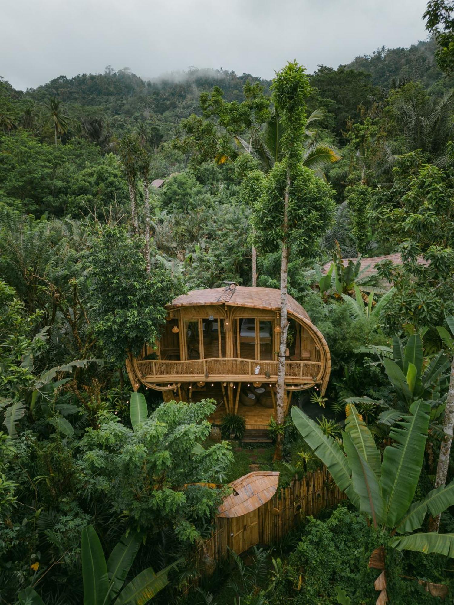 Alamvaya Bali Bamboo House Villa Sidemen  Kültér fotó