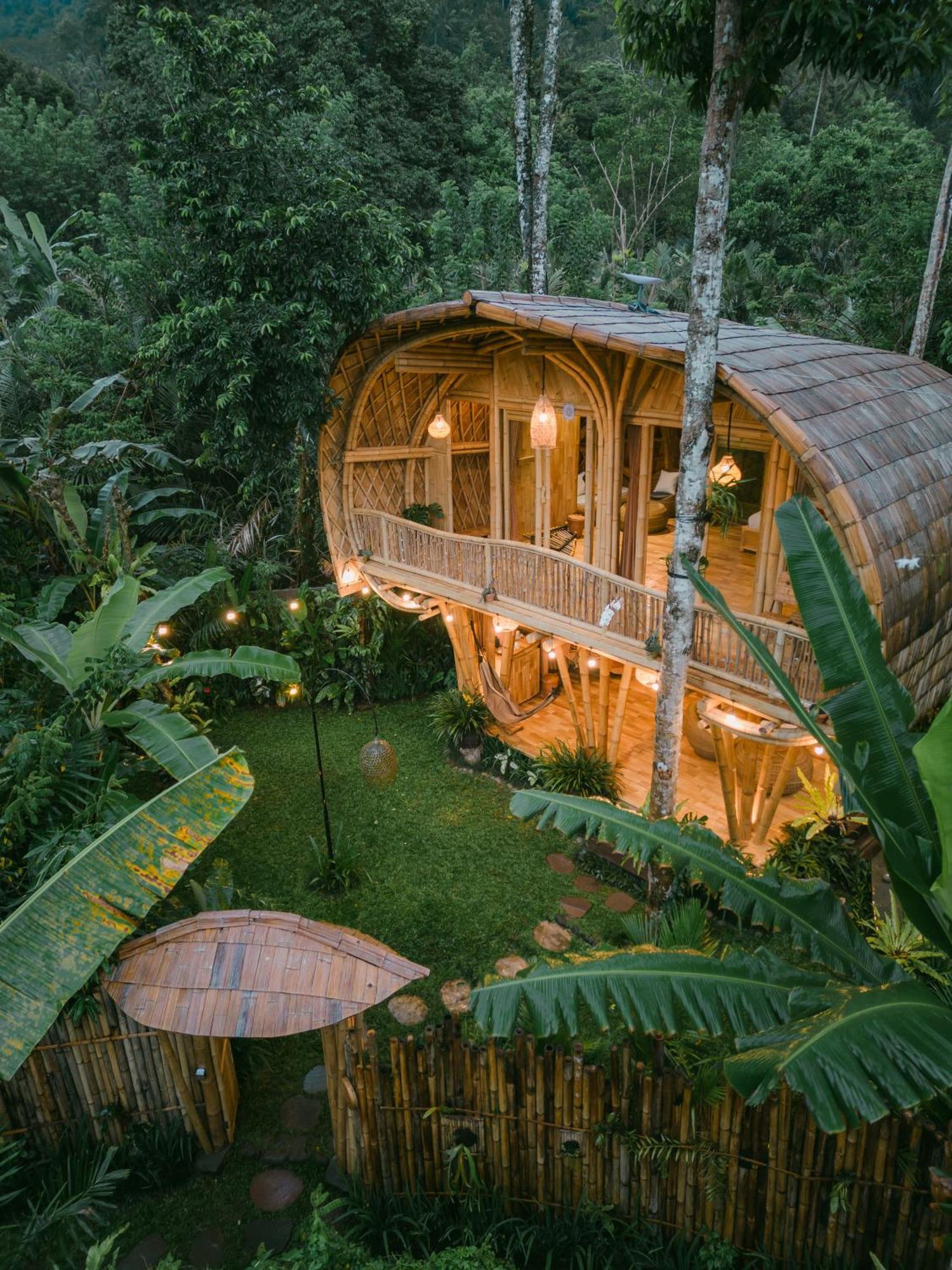 Alamvaya Bali Bamboo House Villa Sidemen  Kültér fotó