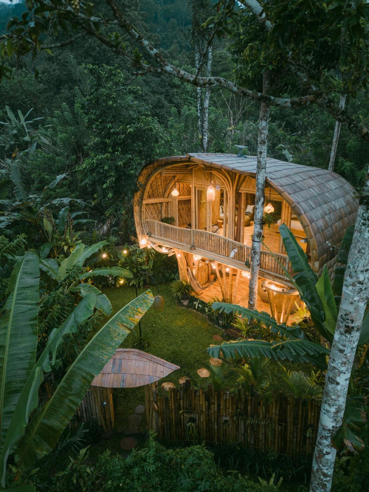 Alamvaya Bali Bamboo House Villa Sidemen  Kültér fotó