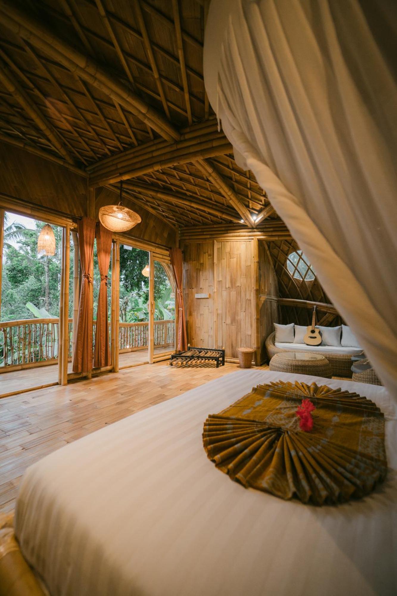 Alamvaya Bali Bamboo House Villa Sidemen  Kültér fotó