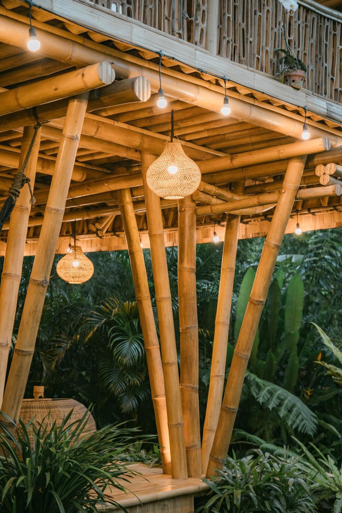 Alamvaya Bali Bamboo House Villa Sidemen  Kültér fotó