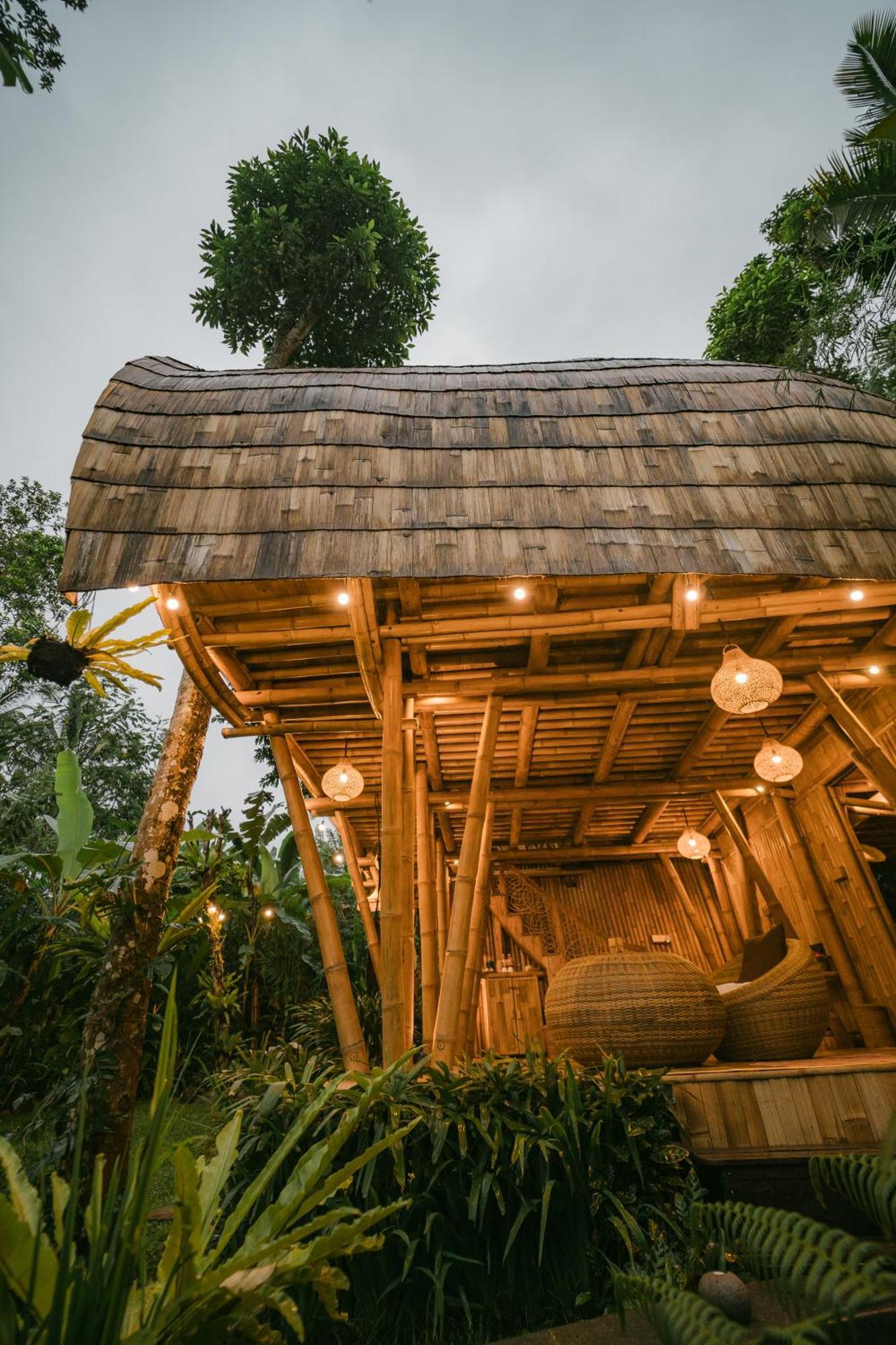 Alamvaya Bali Bamboo House Villa Sidemen  Kültér fotó