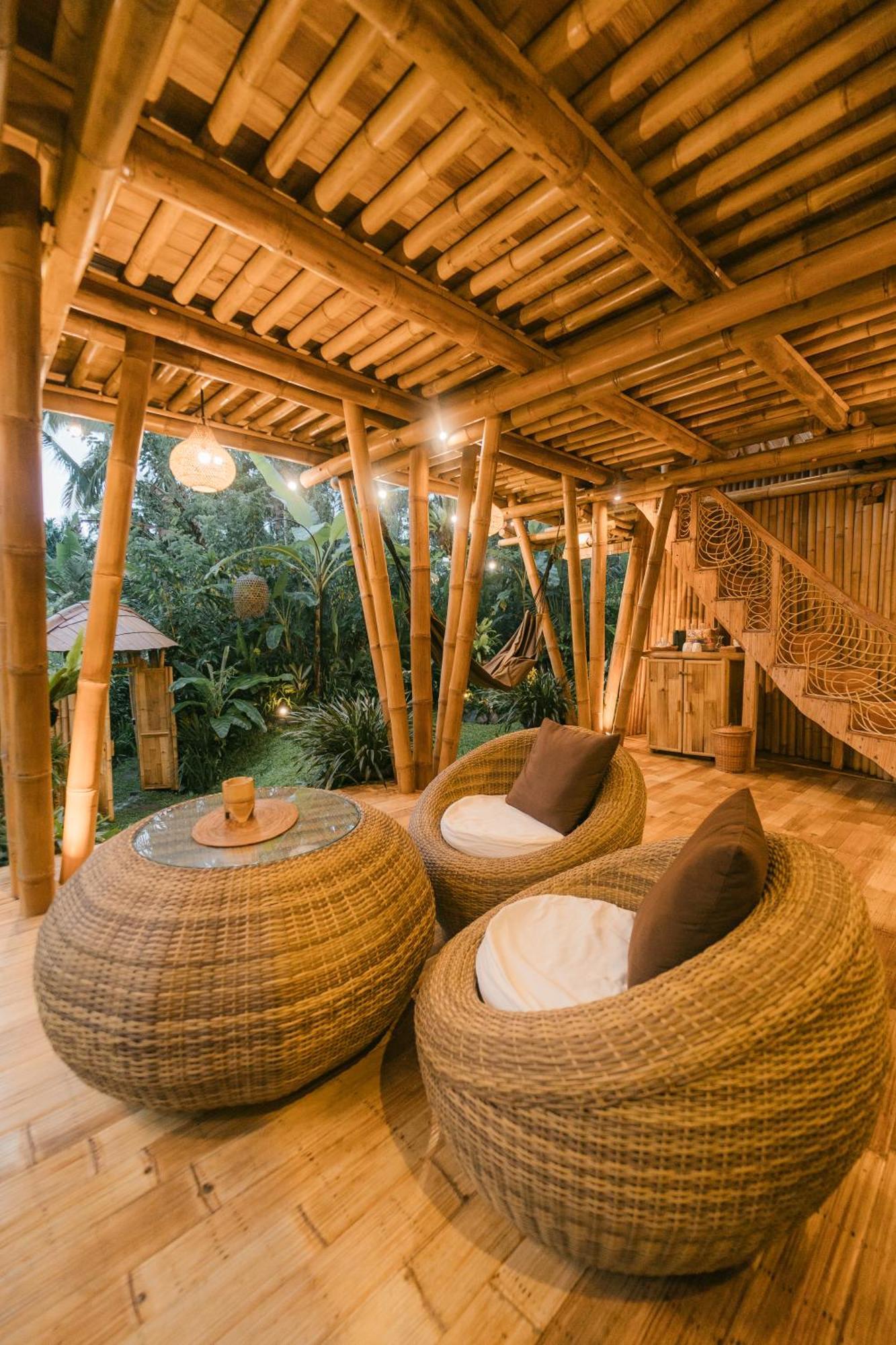 Alamvaya Bali Bamboo House Villa Sidemen  Kültér fotó